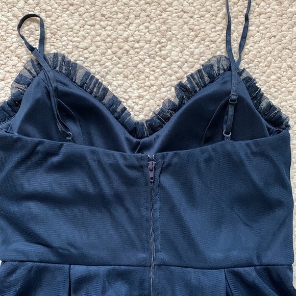 Royal Blue Tulle Homecoming Dress - Picture 6 of 8